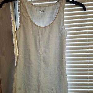 LOFT white tank never worn but no tags